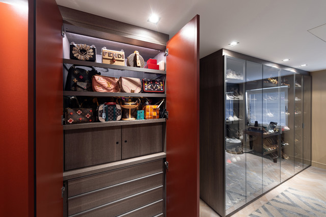 Glass Cabinets For Bags Design Ideas