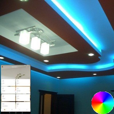 blue light for ceiling